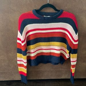 Lush Crop Multi color Sweater